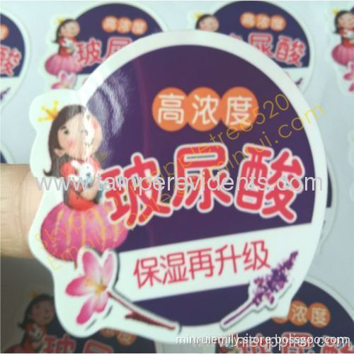Custom White Vinyl Labels With Any Shape,full Color Printing Adhesive Pvc/pet Stickers,waterproof Stickers For Cosmetics